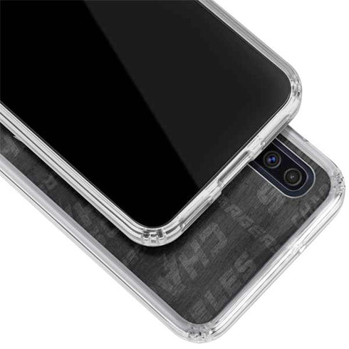 NFL Los Angeles Chargers Black & White Galaxy A50 Clear Case